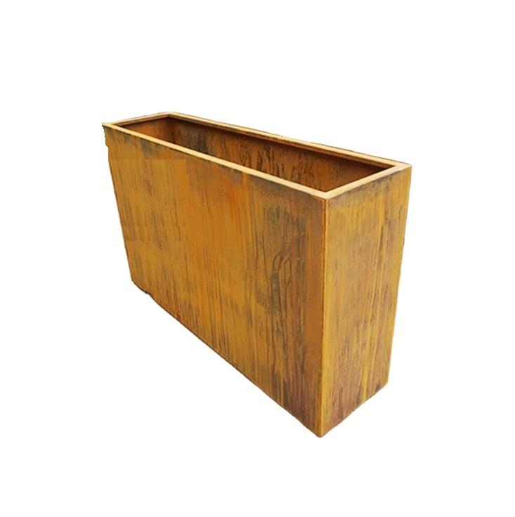 Garden Decoration Corten Steel Planters Box Large Outdoor