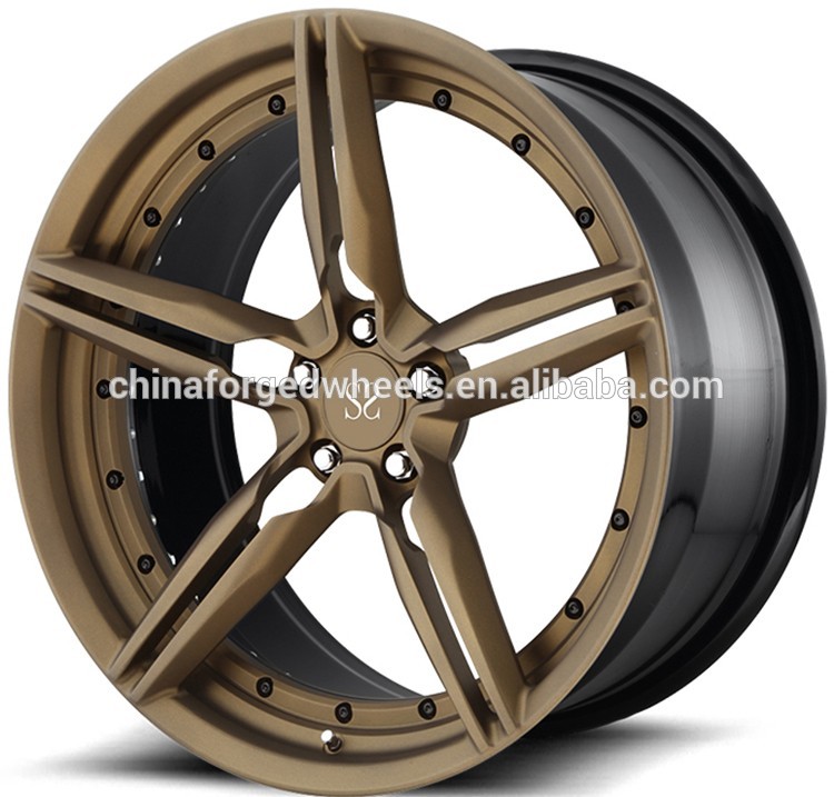 Gloss Black Customized Alloy Rims Lamborghini, Ferrari, Toyota, Nissan, Audi, Porsche, Mcl/ 20inch 2-Piece Forged Wheels