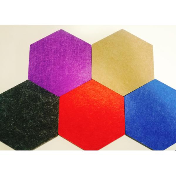 Quality 4x8 Sustainable 3d Felt Acoustic Wall Panels Hexagon shaped for sale