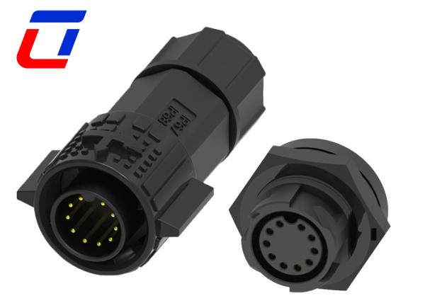 10 Pin Male Outdoor Waterproof Wire Connectors Female Circular Bulkhead