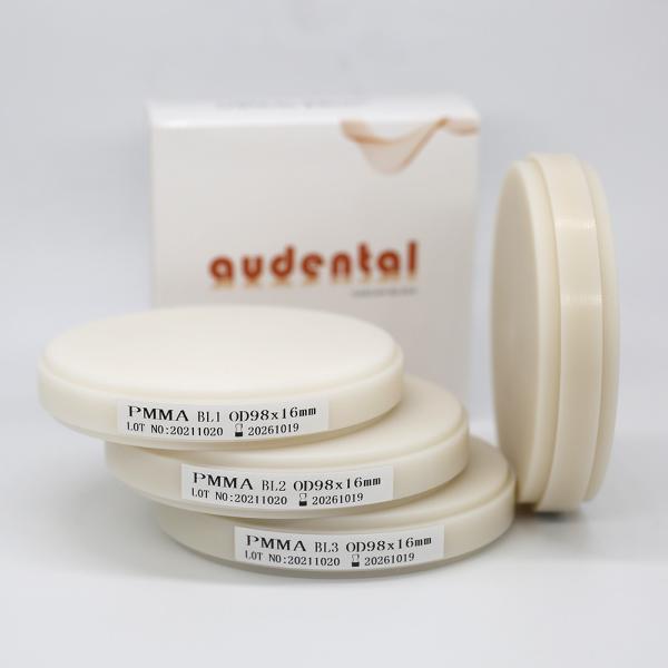 Two Layer Gum Denture Dental Blocks Vein Tissue Lab Materials Pink Dentin Resin