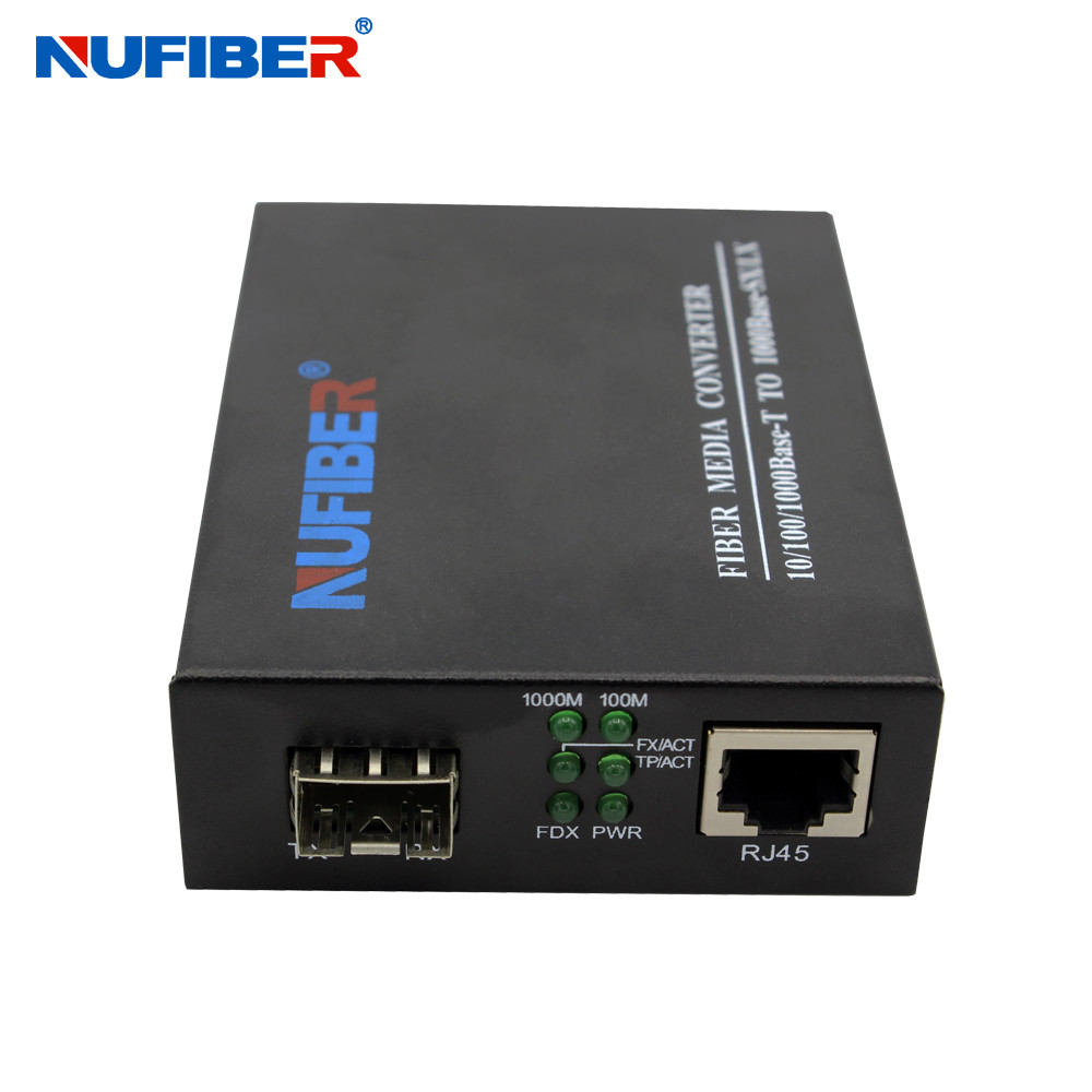 100Mbps 1000Mbps Rj45 To Sfp Media Converter Modular Design NF-C2200-SFP