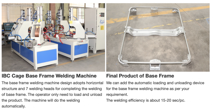 Vertical Double Station IBC Frame Bending Machine In IBC Cage Frame Production Line