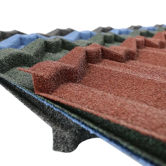 Villas Roof Classical Tile Shingle Tile Top Roof Tile Color Stone Coated Bond Tile AZ70 Metal Tile 50 Years Warranty