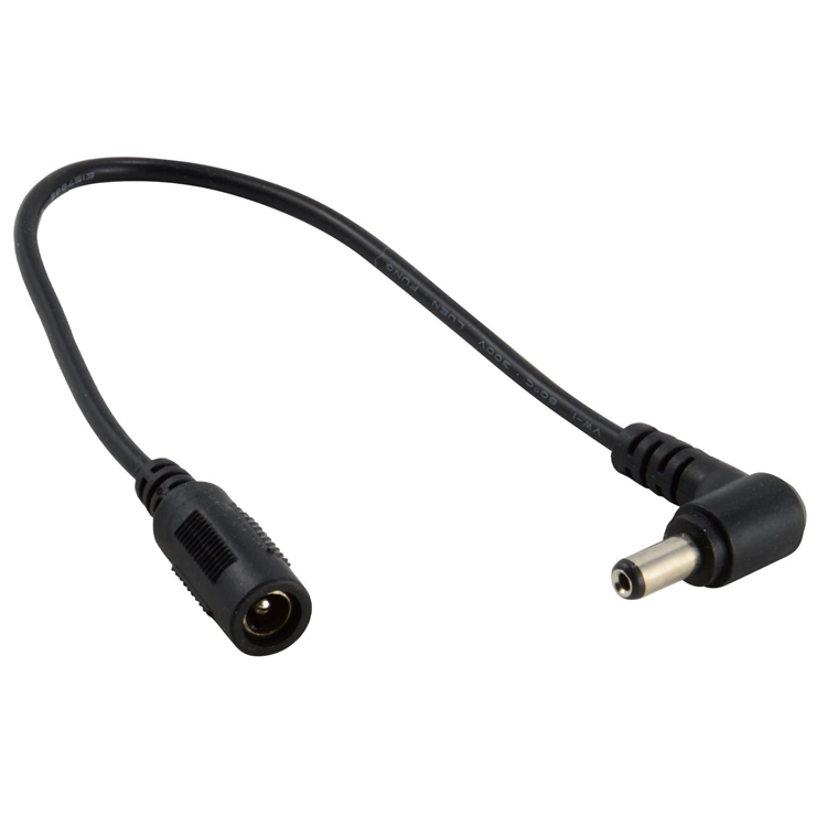 90 Degree Angle Male to Female Connector 5.5x2.1mm Barrel Jack DC Power Extension Cable