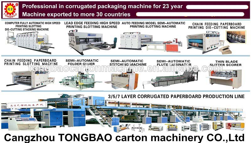 supply automatic folder and gluer carton machine products with Video technical support