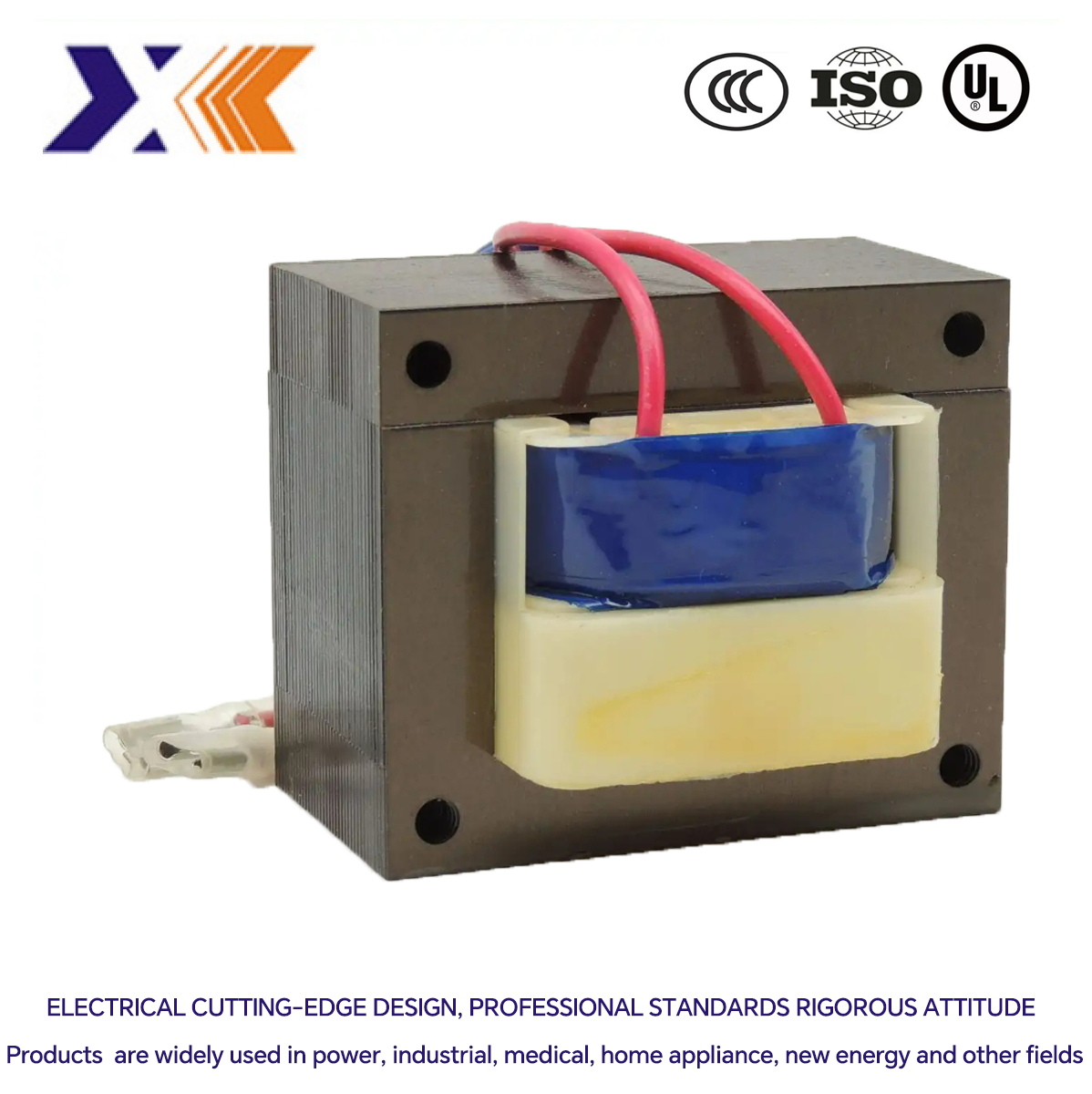 Customized D/C Ei Type Two-winding Transformer for Low Frequency Power Supply Charging