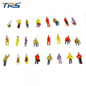 China 1:100 scale ABS plastic model painted figures model people 2cm for model building materias on sale