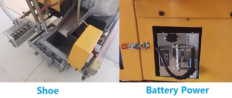 Thermoplastic Road Convex Line Painting Machine with 20cm Line Width and 12kg Dispenser Powered by Battery