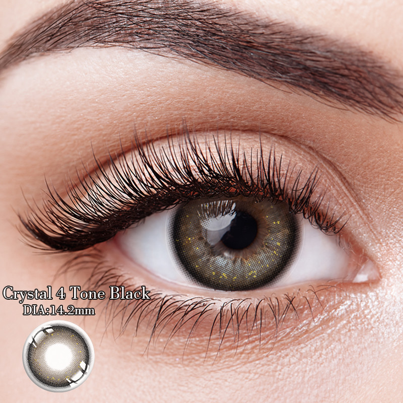 Cosmetic Natural Contact Lenses For Eyes Prescription With Diopter Large Diameter
