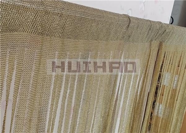 0.53x3.81mm Stainless Steel Welded Chainmail Mesh Curtain For Room Divider