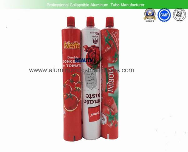 Chili Sauce Squeeze Tubes For Food 200ml Volume Food Grade Inner Coating Non