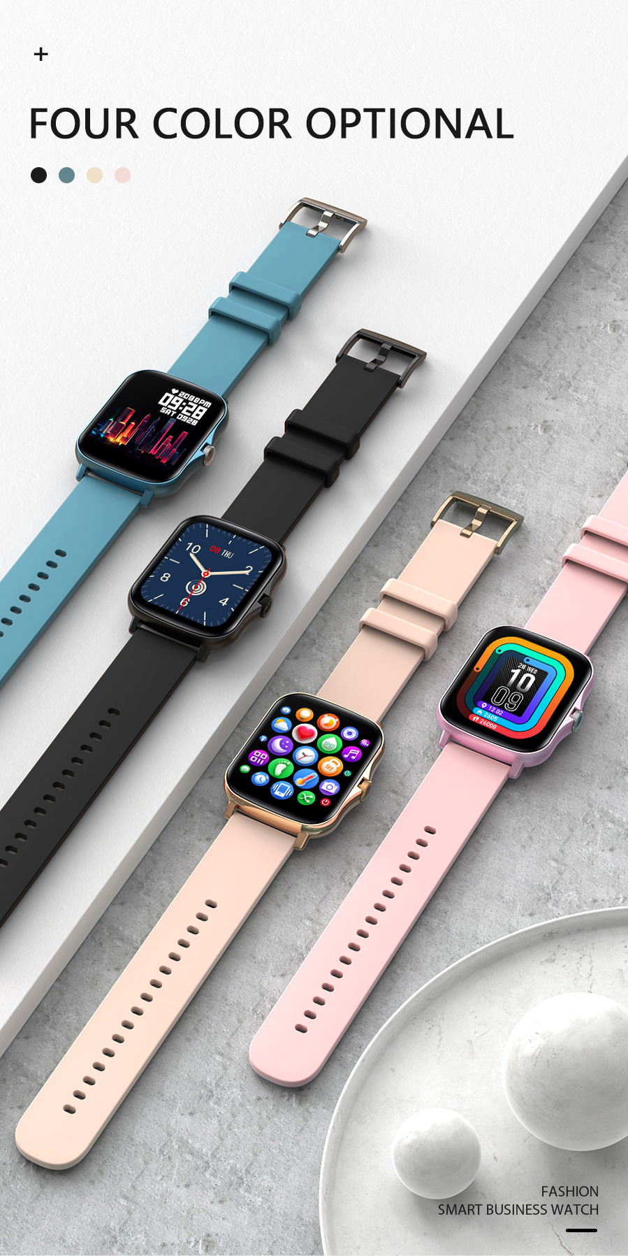 Y32 smart watch 320*385 1.72 Inch girls SLIDER Design IP67 Waterproof