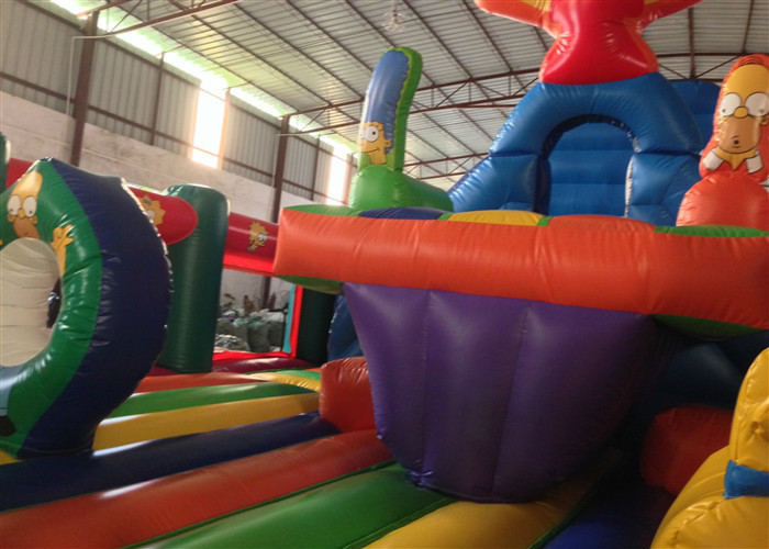 Manufacturer The Simpsons Inflatable Fun City Inflatable Bouncy House Slide Castle