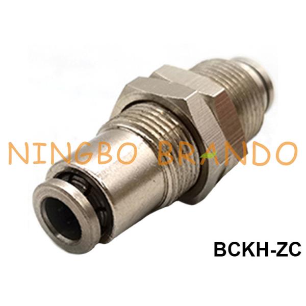Quality Union Bulkhead Push To Quick Connect Brass Pneumatic Hose Fitting 1/8" 1/4" 3/8" 1/2" for sale