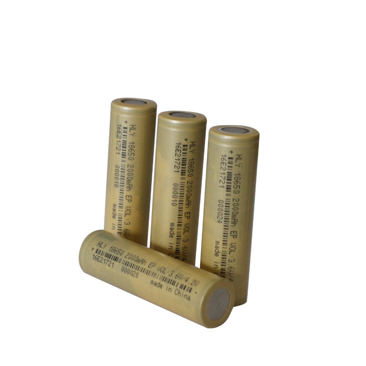 Electric Bike 3.6 V Lithium Battery 18650 2000mah Rechargeable Cells