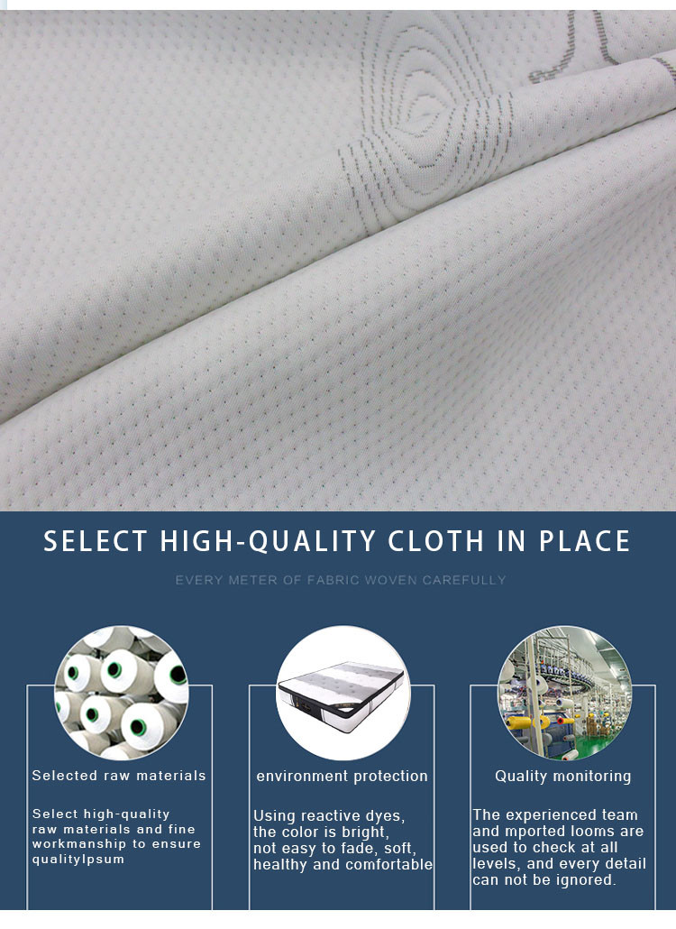 Mattress Pillowcase Knitted Jacquard Fabric Air Layer Yarn Dyed