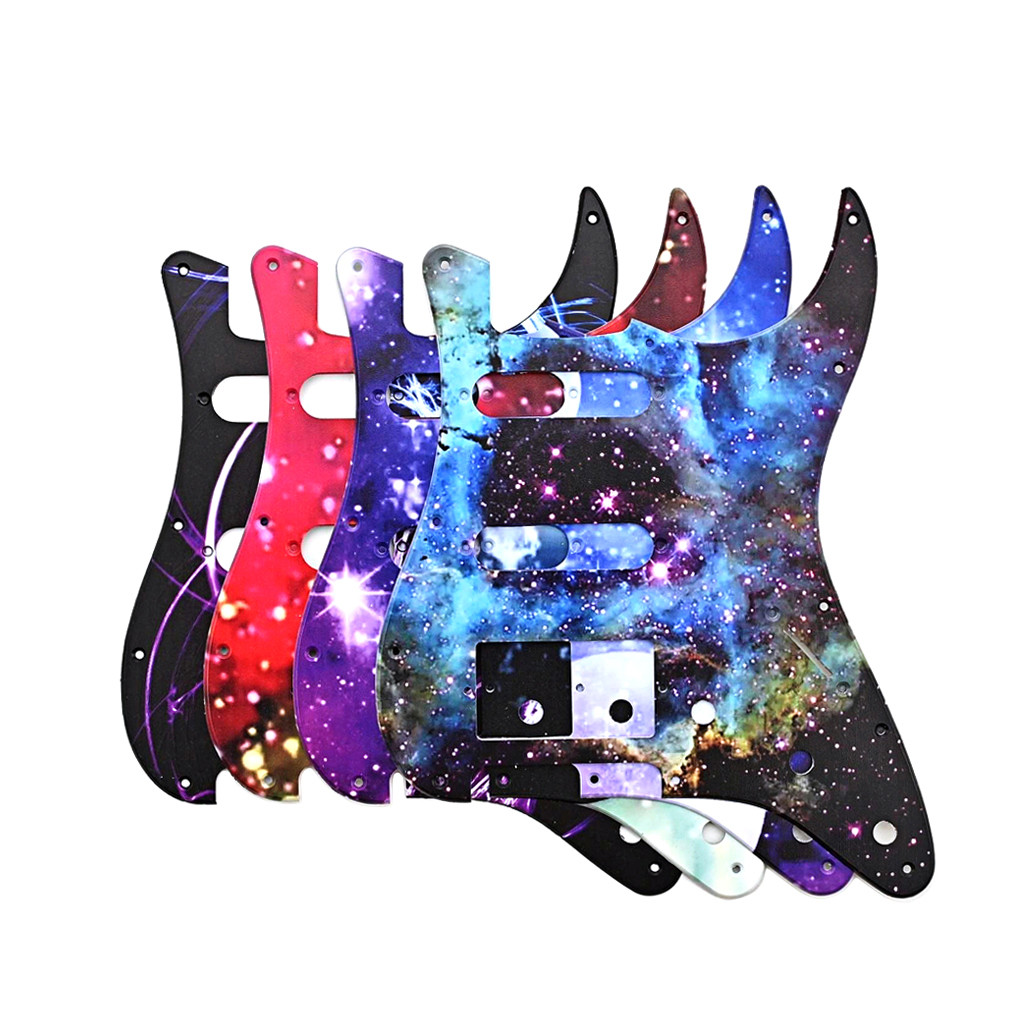 Multicolor Electric Guitar Pickguard 3 Ply 11 Holes Scratch Plate For Standard FD ST Guitar Accessories
