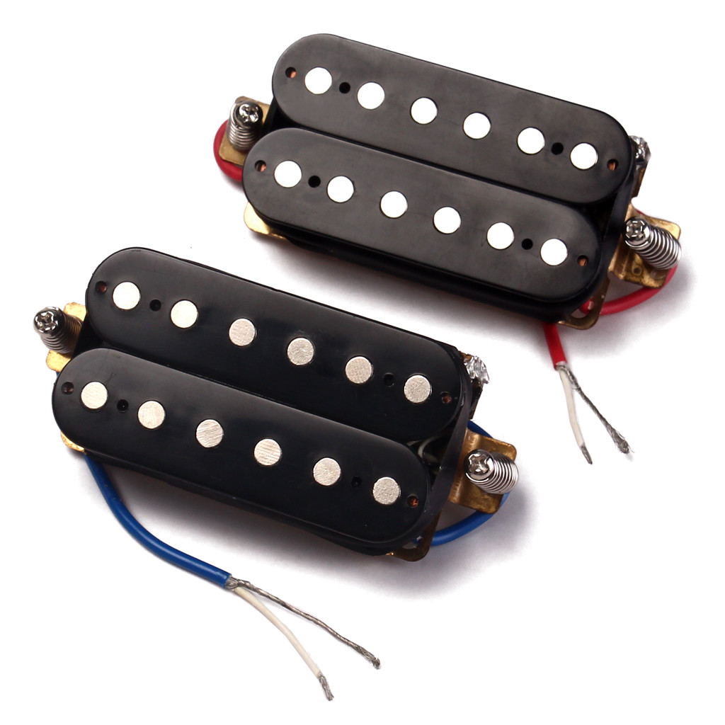 Hot Rodded Double Coil Pickups Humbucker Pickup Magnet Electric Guitars Black Cover