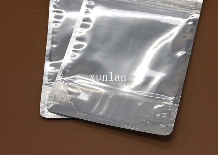 Silver Light Shield Aluminum Foil Envelopes Customized Design Logo / Size