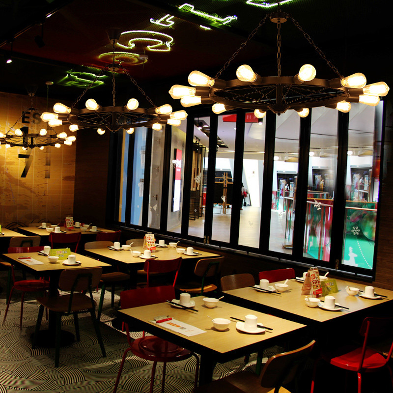 Industrial lighting in kitchen Bar Coffee Shop Lighting Fixtures (WH-VP-48）
