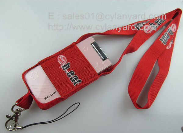 spandex phone pouch neck lanyards