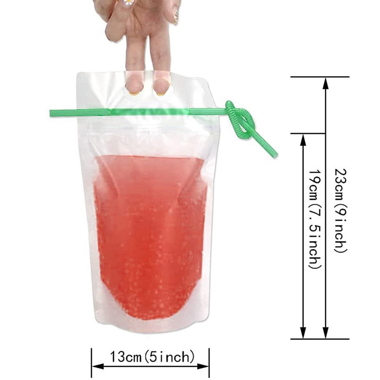 200ml Plastic Aluminum Foil Laminated Stand Up Spout Pouch For Drink Juice Beverage