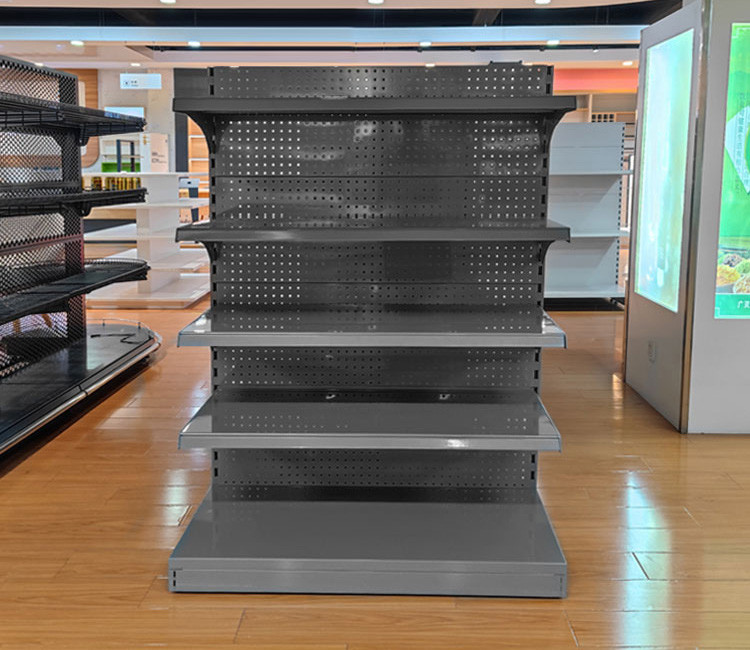 Cold Rolled Steel Retail Supermarket Shelving System With 30-80KG/Layer Load Capacity