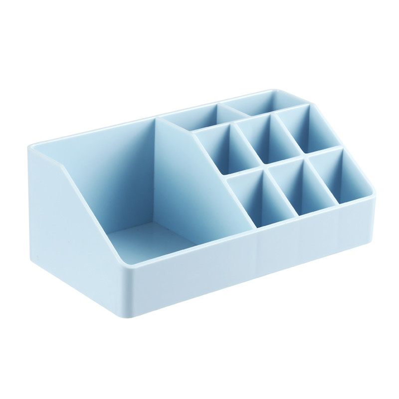 Simple Trapezoidal Plastic Makeup Organizer Box Office Table Finishing