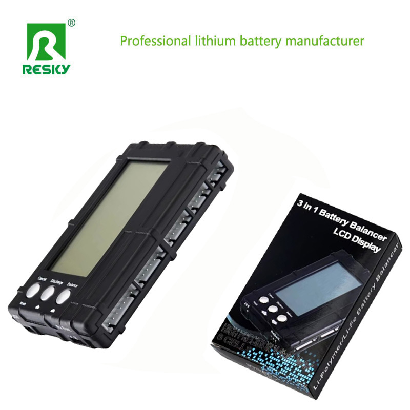 RC Accessories LCD Display 2-6s Lithium Battery Voltage Meter Tester Balancer