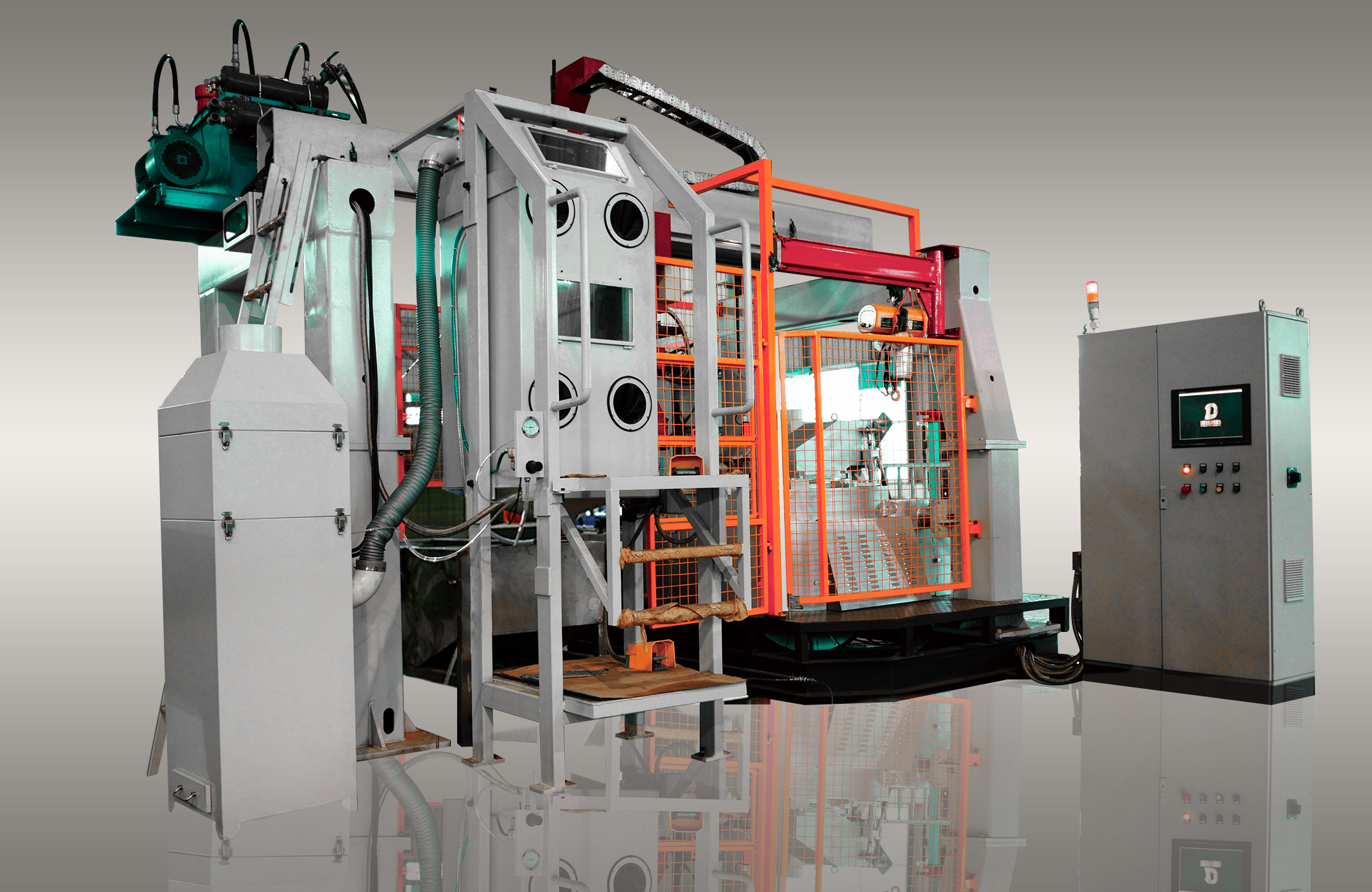 Double Robot Brass Pressure Die Casting Machine For Plumbing Fittings