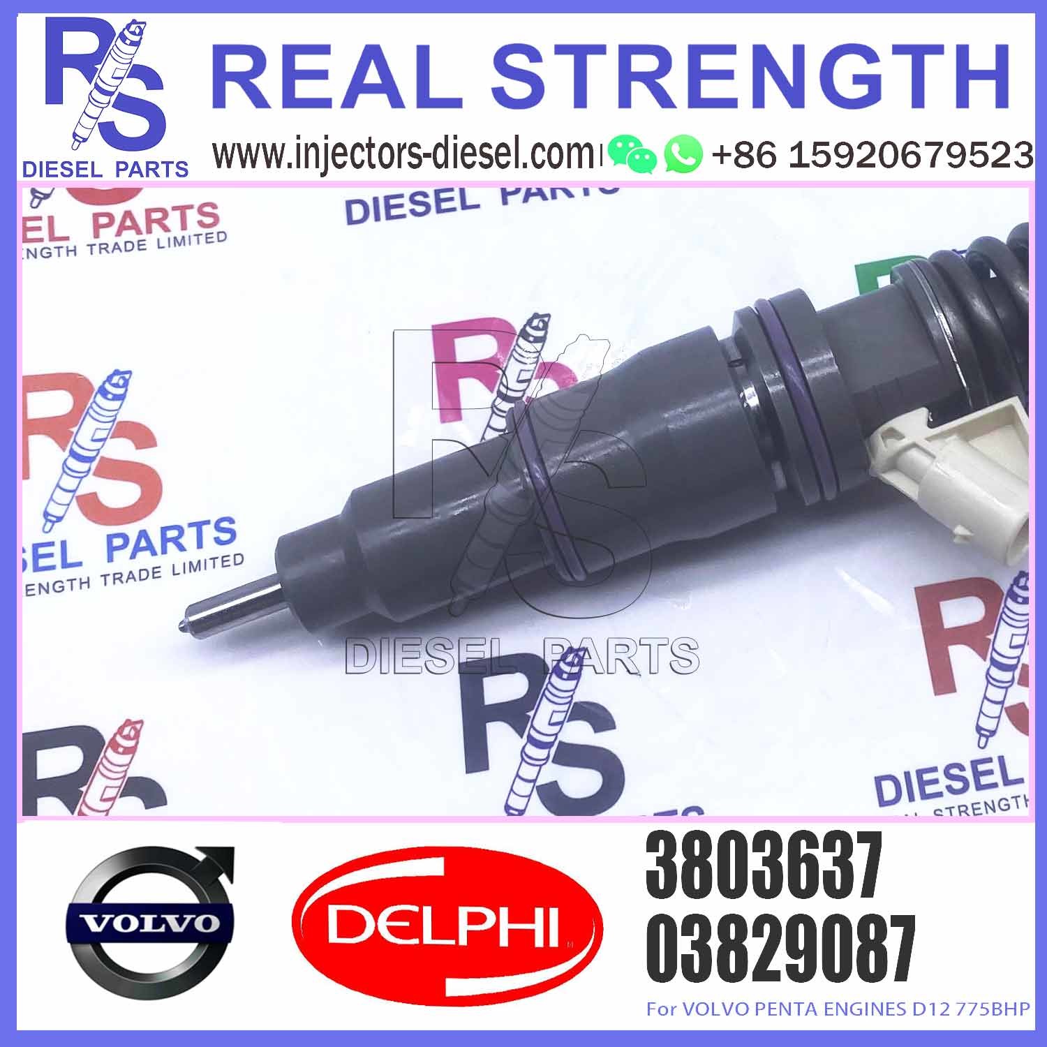 3803637 20430583 21582096 Fuel Injector for V-O-L-V EC460B EC360B Truck FH12 Penta