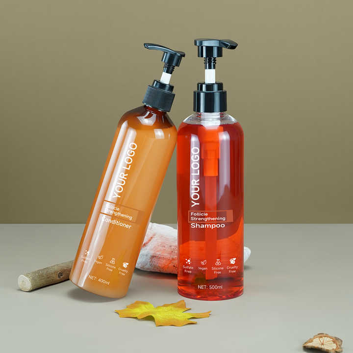 Custom Logo Sulfate Free Organic Shampoo and Conditioner Keratin Treatment & Argan Oil Maca for Hair Growth Set