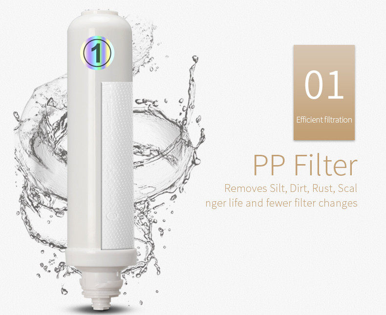 4-Stages Household high PH Alkaline Water Filter System Dispenser