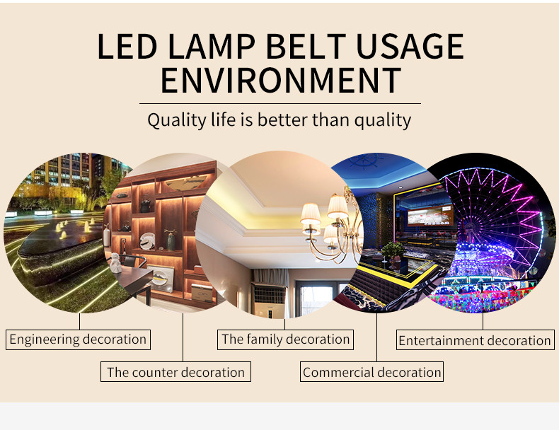 Flexible 24VDC 12mm Pcb 2900lm 28W SMD 2835 LED Strip