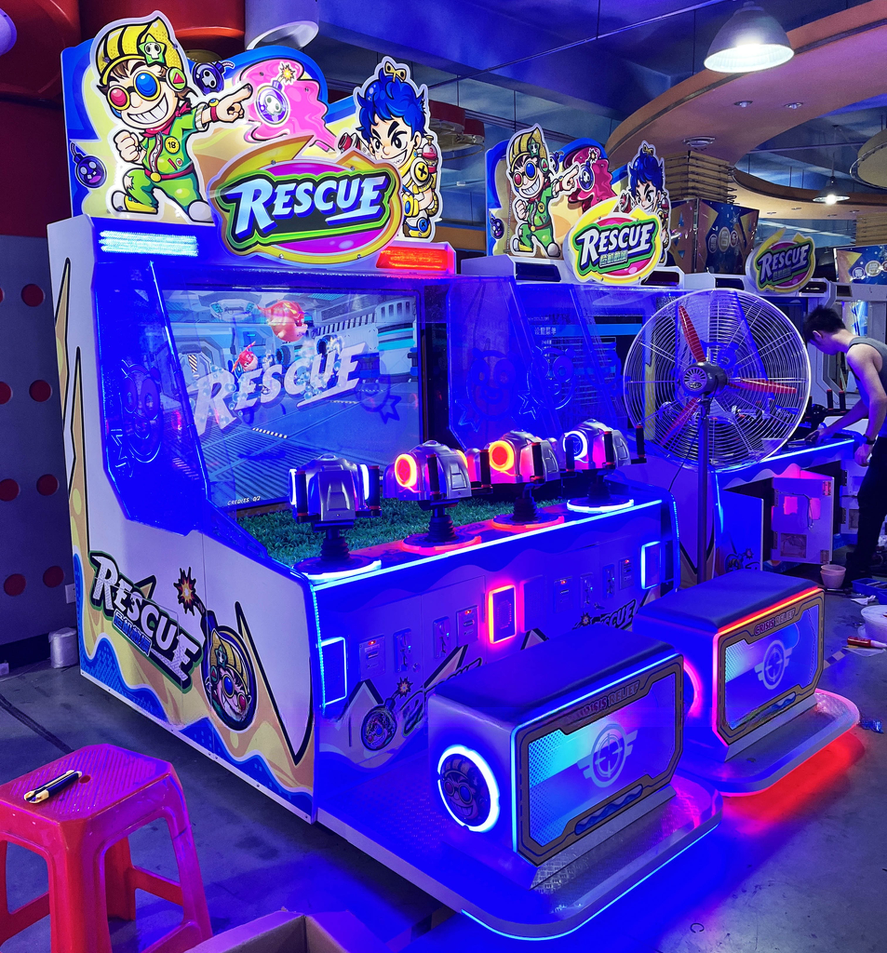 Dreamland Fast return money arcade coin operated water gun shooting games ticket redemption game machine for 4 players