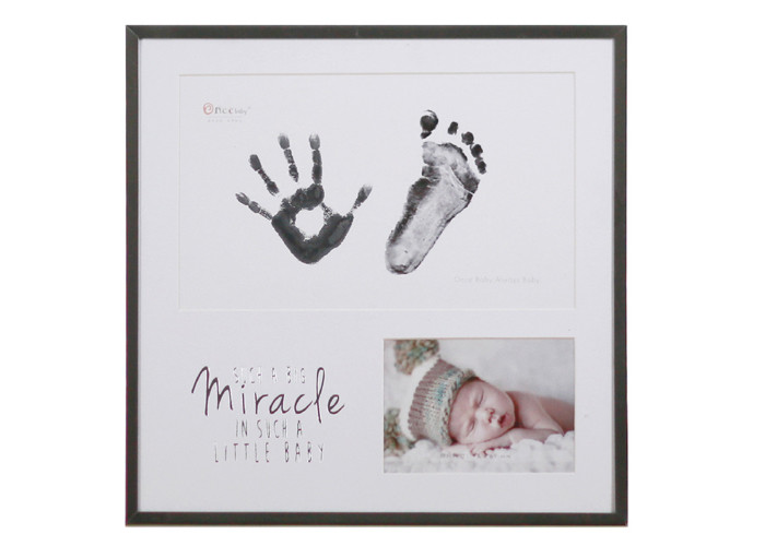 Newborn Baby Hand And Footprint Photo Frame For Hundred Days Gifts