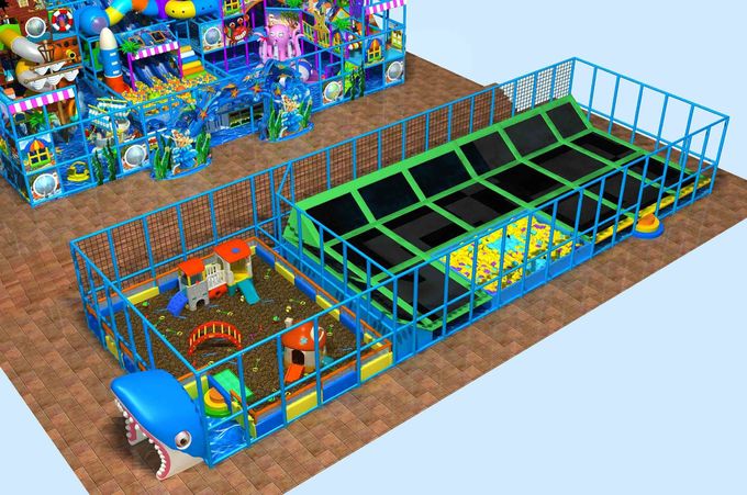 indoor trampoline park equipment kids sand pit zone jump zone trampoline for commercial