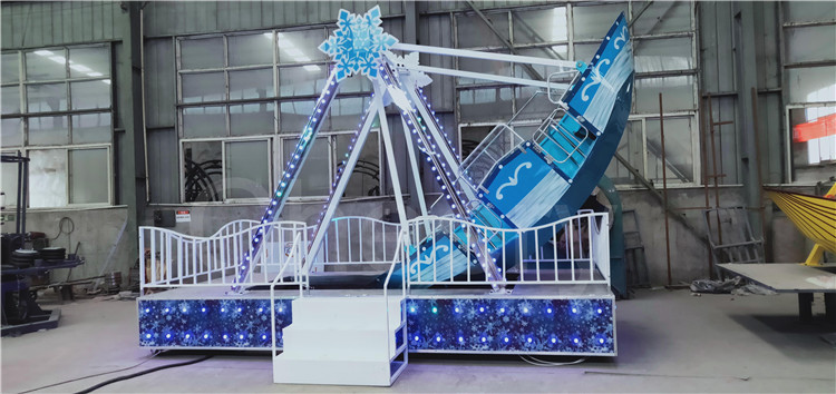 Custom Kids Arcade Machine / Amusement Park Ride Pirate Ship Children Playground Equipment