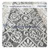 Buy cheap 150CM Cotton Nylon Polyester Lace Fabric Rhombic Floral Black Cord from wholesalers