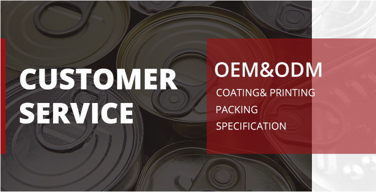 83.3mm Organosol Paste BPA free white coating Tinplate Metal Cans Lid Bottom Cover 307# food tin can meat tin can