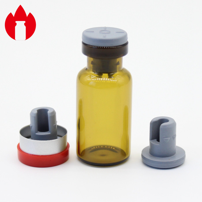 Brominated Butyl Round Rubber Stopper , Rubber Test Tube Stoppers For Glass Vials