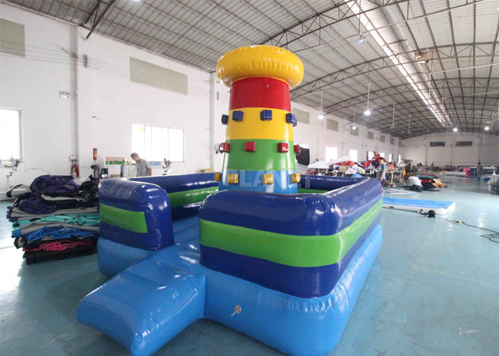 Outdoor Commercial Inflatable Bounce House Rock Color Inflatable Rock Climbing Wall Game