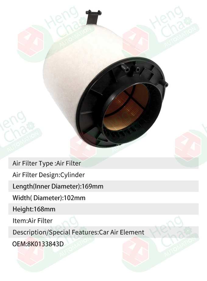 Car Engine Auto Air Filters Air Cleaner Oem 8k0133843d Air Cleaner Production Equipment Produce