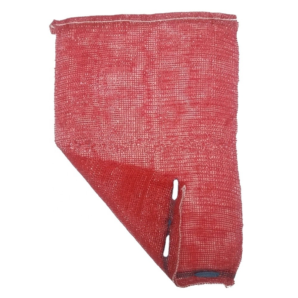  Firewood and Produce Mesh Bag 25kg/50kg PP/PE Tubular Leno Net Bag with Drawstring Manufactures