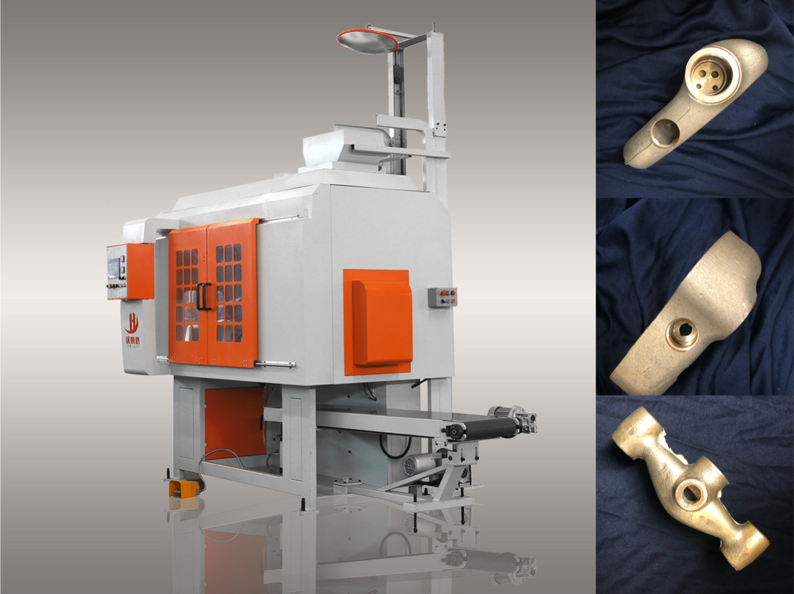 Interface Brass Water Tap Sand Casting Machine With Conveyor