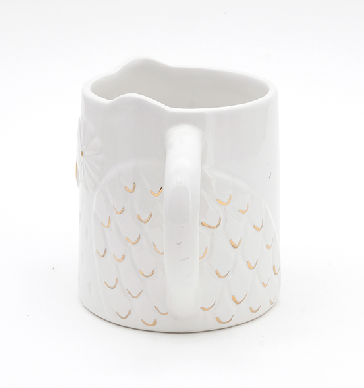 Custom Design White 16oz 3d Hand Paint Earthenware Owl Mug Ceramic Coffee