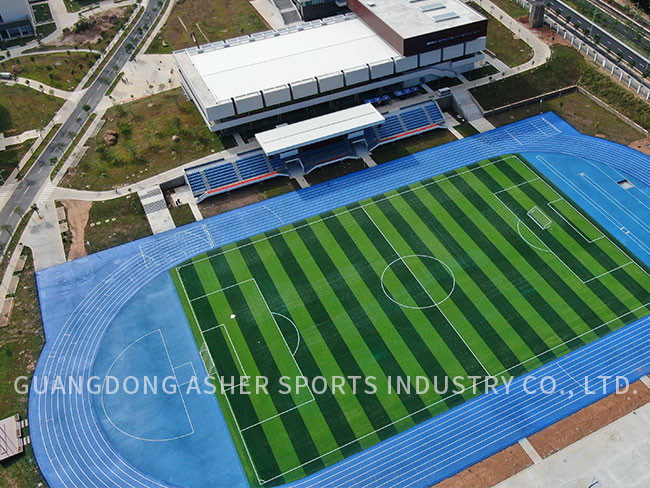 Eco Friendly Tartan Ground Rubber Flooring EPDM Material Athletics Use