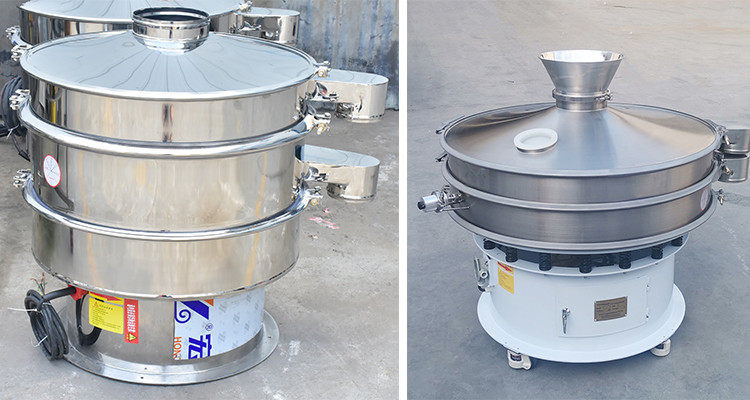 Industrial Sieve Machine Double Deck Stainless Steel Vibrating Screen For Food