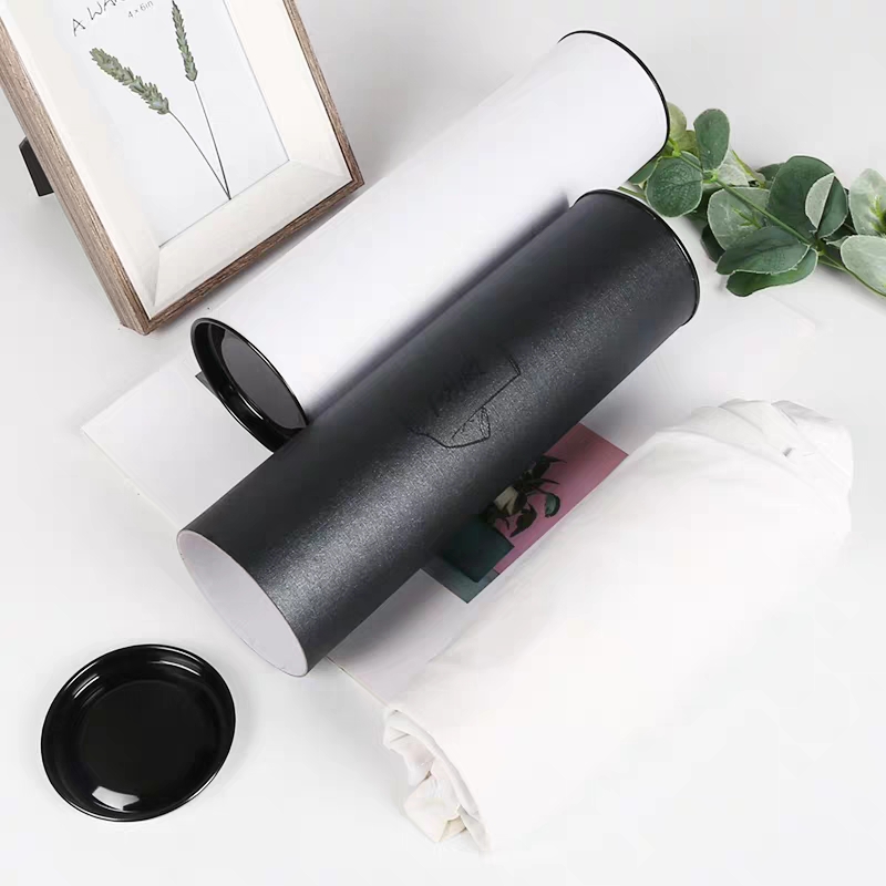 Round Kraft Paper Tube Box , Cardboard Cylinder Box With UV Coating Varnishing